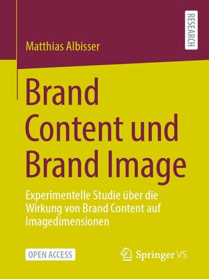 cover image of Brand Content und Brand Image